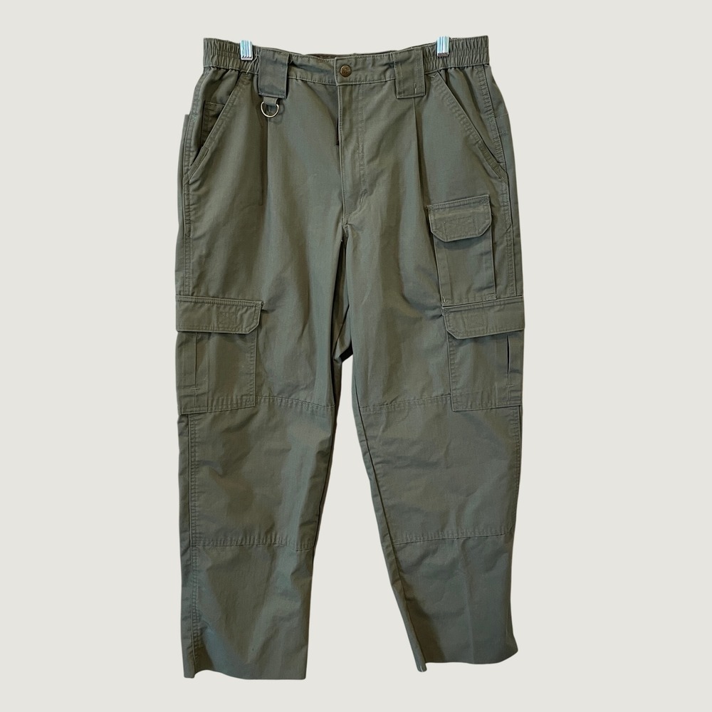 Propper Mens Tactical Cargo Pants Olive Green Ripstop 36/34 Work Hiking